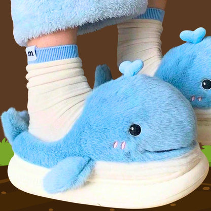 🐳 Cute Whale Slippers