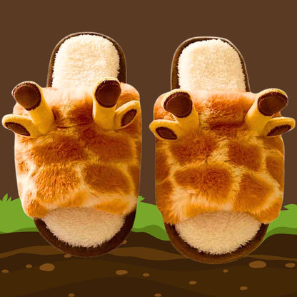 🦒 Cute Giraffe Slippers