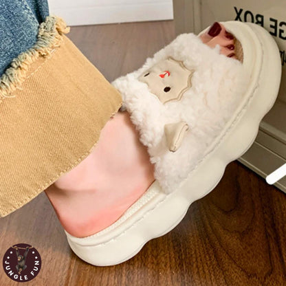 🐑 Cute Lamb Slippers