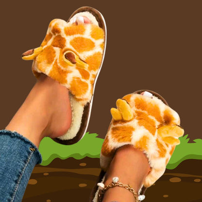 🦒 Cute Giraffe Slippers